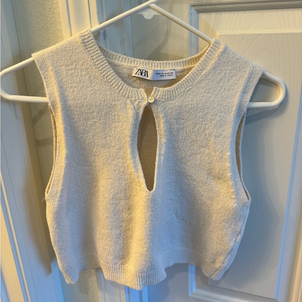 Zara Cream Sweater Tank